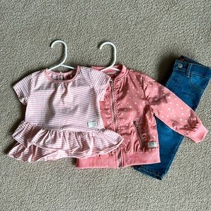7 for all Mankind baby girl set, 12M